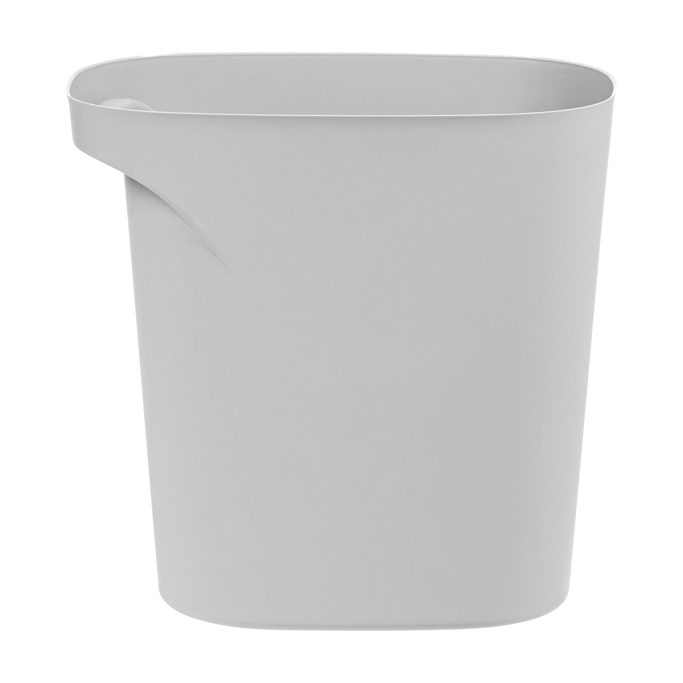 IRIS 6 Gal / 24 Qt Plastic Wastebasket Trash Cans for Home, Office, Bedroom, Bathroom, Gray