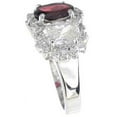 thumbnail image 2 of 925 Sterling Silver Genuine Garnet Engagement Rings for Women Make Great Gifts for Girlfriend, 2 of 5
