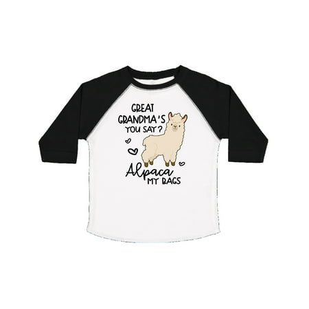 

Inktastic Great Grandma s You Say Alpaca My Bags Gift Toddler Boy or Toddler Girl T-Shirt