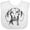 AA-White, variant on Inktastic Dachshund Sketch Portrait Boys or Girls Baby Bib