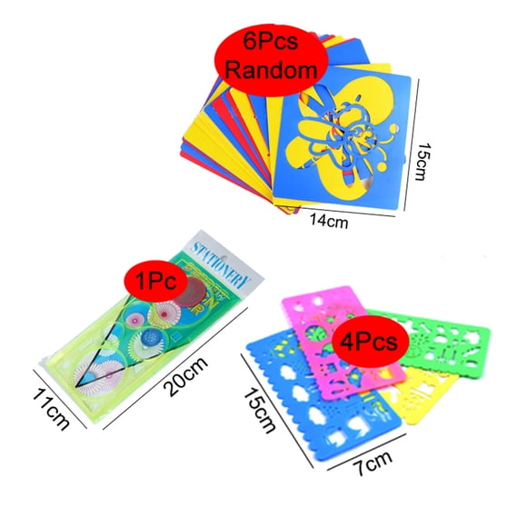 Magic Color Rainbow Scratch Art Paper Card Set with Graffiti Stencil for Drawing Stick DIY Art Painting Toy for Children GYH 4HTC 1WHC 6LKB