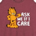 thumbnail image 3 of Garfield - Ask Me If I Care - Women's Racerback Tank Top, 3 of 5