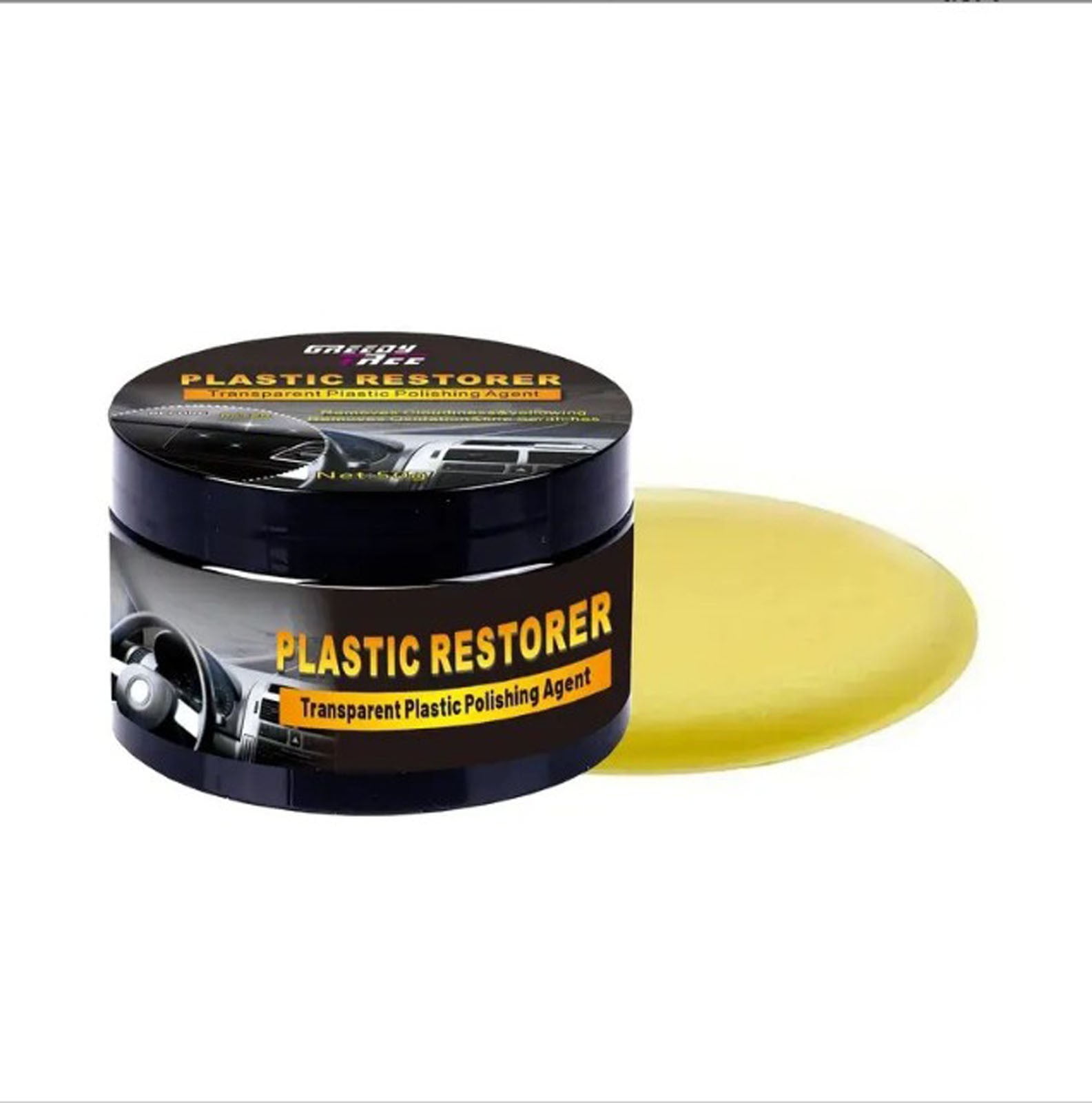 Yunuuuoa 5 Packs Car Interior Cleaner and Conditioner Wax, Dashboard and Leather Seat Restorer, Plastic Vinyl Protectant, Auto Detailing Supplies for Car Interior Maintenance and Care