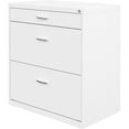 thumbnail image 1 of Pemberly Row 30"W Metal 3 Drawer Home Office Filing Cabinet White, 1 of 8