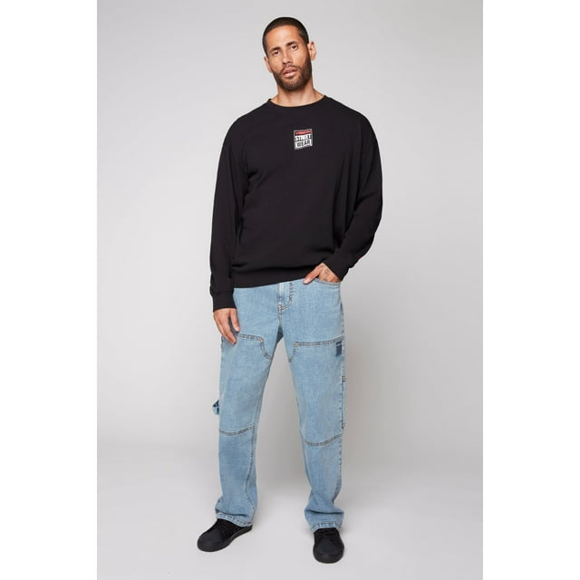 VISION STREET WEAR DORFMAN - Loose Fit Carpenter Pant - Dark Stone Denim