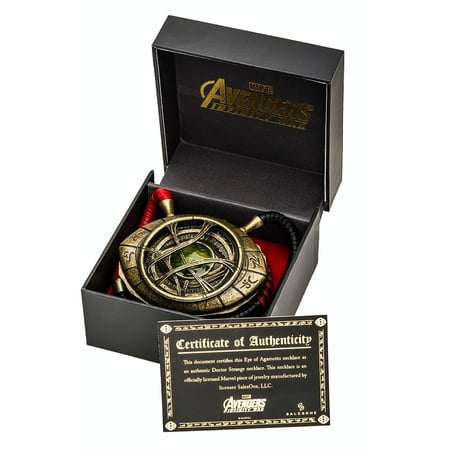 Civil War Replicas - Avengers Infinity War Doctor Strange 1/1 Scale Eye of Agamotto Prop Replica Necklace