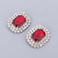 thumbnail image 4 of Ruiboury Rhinestone Shoe Clips Wedding Buckle DIY Bride Shoe Decorative Charms Red, 4 of 7