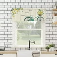 thumbnail image 4 of Valances for Windows Semi Sheer Valance Rod Pocket Light Filtering Small Window Curtains Summer Style Bikes and Lemons Valances for Living Room, Bathroom Window Curtain 54"x18", 4 of 5