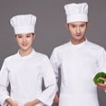 thumbnail image 4 of YAOBAMM Washable Chef Hat Kitchen Catering Work Chef Hat Men Women Solid Color White Chef Hat Hair Loss Baking Cooking Costume Hat, 4 of 5