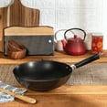 thumbnail image 5 of Joyce Chen Professional Series 12-Inch Carbon Steel Excalibur Nonstick Stir Fry Pan with Phenolic Handle, 5 of 7
