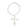 thumbnail image 2 of EHJRE Cross Necklace Fashion Costume Accessories Chunky for Party Birthday Holiday Sliver, 2 of 9