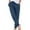 Navy, variant on Staron Women's Casual Tapered Pants Cotton Linen Blend Drawstring Elastic Waist Solid Color Trousers with Pockets, Brown S