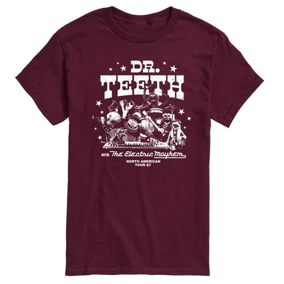 Disney The Muppets - Dr. Teeth & The Electric Mayhem Rock Band - Men's Short Sleeve Graphic T-Shirt