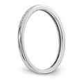 thumbnail image 6 of Solid 14k White Gold Diamond Wedding Band Ring Size 5.5 (.153 cttw.), 6 of 8