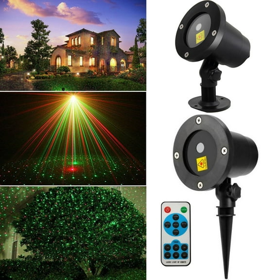GRNSHTS Christmas Lights Projector Laser Light Xmas Spotlight Projectors Waterproof Outdoor Landscape Spotlights for Holiday New Year Party Yard Decorations