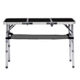 thumbnail image 3 of Folding Camping Table, 3ft Portable Pinic Table with 3 Adjustable Height, Small Aluminum Foldable Lightweight Patio Side Table with Carry Handle for Outdoor Indoor Hiking Camp BBQ Beach, 3 of 12