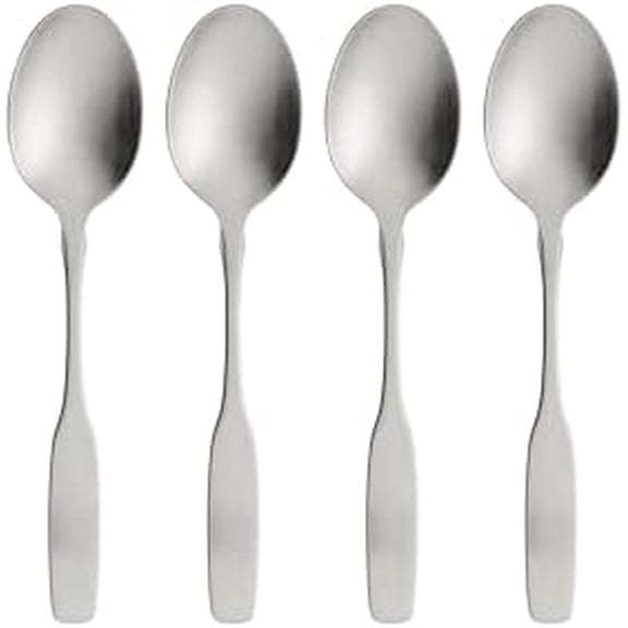 Paul Revere Fine Flatware Dinner Spoons, Set of 4, 18/10 Stainless Steel