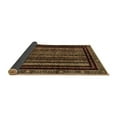 thumbnail image 2 of Ahgly Company Indoor Round Abstract Brown Modern Area Rugs, 5' Round, 2 of 4