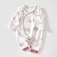 thumbnail image 2 of Newborn Baby Girl Fall Outfit Romper Long Sleeve Jumpsuit Bodysuit Elastic Waist Pants Infant Clothes, 2 of 4