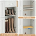 thumbnail image 7 of Fairy Shoe Cabinet with 2 Flip Drawers, Shoe Storage Cabinet with Drawer for Entryway, Hallway, Shoe Organizer Cabinet, White, 7 of 7