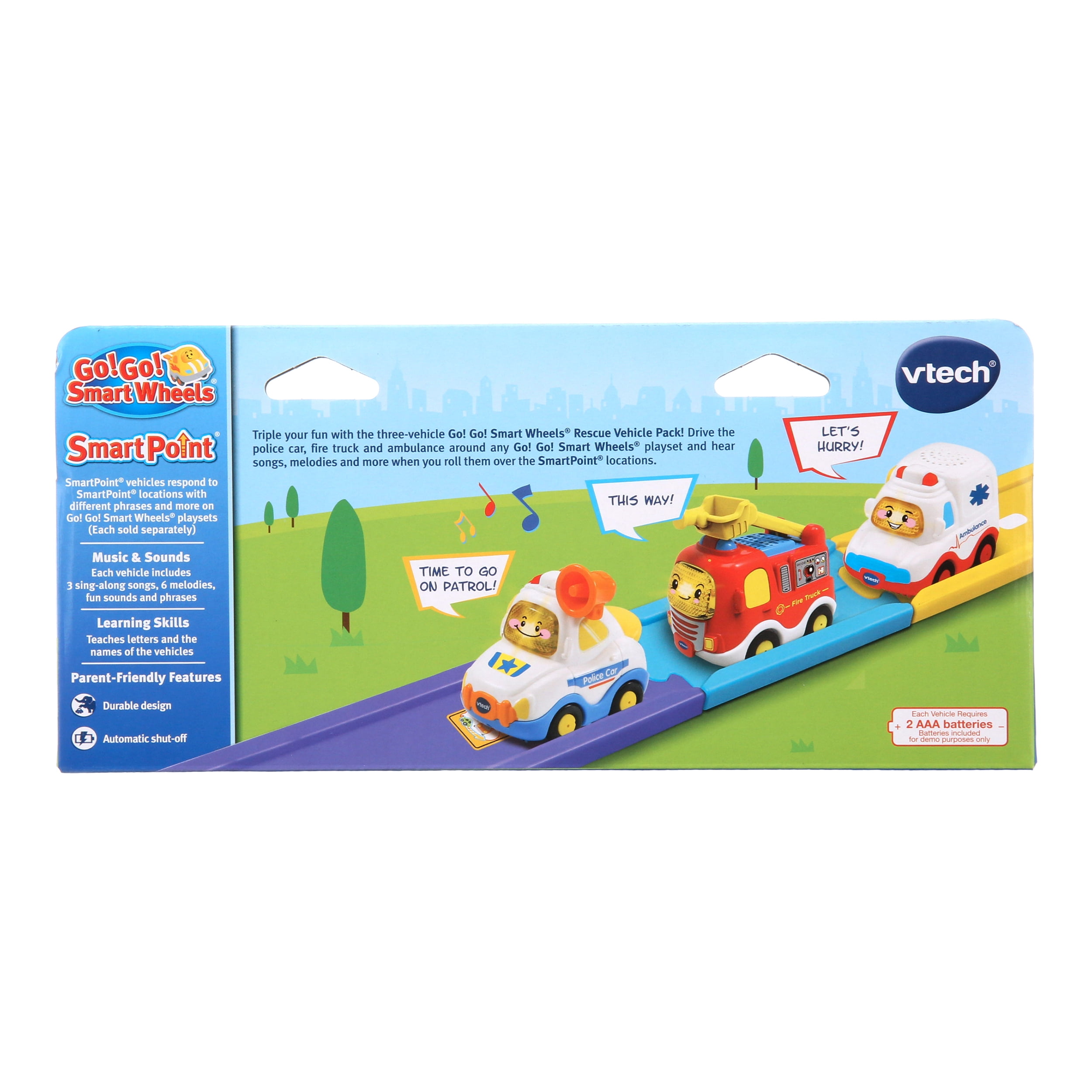 VTech Go! Go! Smart Wheels Starter Pack 3-Pack New