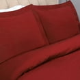 thumbnail image 2 of Superior Tierney Cotton Percale Duvet Cover Set, Twin, Burgundy, 2 of 6