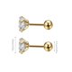 thumbnail image 5 of Sonducket 5 piezas pendientes auriculares cristal Stud regalos perno plateado accesorios de joyería encanto fiesta favores para mujeres niñas Ropa, zapatos y accesorios Miscelánea dorado 0.8*6*7mm Sonducket AP009679-27B, 5 of 6