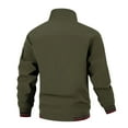 thumbnail image 4 of Mrmaere Men's Jacket Contrast Full-Zip Classic Stylish Outerwear for Daily & Casual Army Green S, 4 of 4