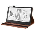 thumbnail image 4 of Dteck Folio Case for Kindle Scribe (2022 Release) 10.2 Inch - PU Leather Wallet Flip Stand Cover with Card Slots,Brown, 4 of 8