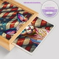 thumbnail image 4 of Patriotic Sphynx Stained Glass Portrait American Flag Acrylic Plaque with Wood Photo Frame Box Cat Lover Kitten Owner Gifts Idea Light Box - 01010, 4 of 5