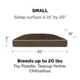 thumbnail image 2 of FurHaven Pet Dog Bed | Deluxe Indoor/Outdoor Water-Resistant Pillow Pet Bed for Dogs & Cats, Solid Espresso, Small, 2 of 3
