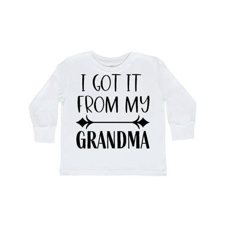 

Inktastic I Got It From My Grandma Gift Toddler Boy or Toddler Girl Long Sleeve T-Shirt