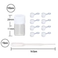 thumbnail image 2 of 100 paquetes de botellas de aceite esencial, vial de aceite de 2ML con cuentagotas, botellas de muestra, botellas de trago, minicontenedores de botellas de vidrio, 2 of 7