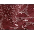 thumbnail image 4 of Ambesonne Eiffel Quilted Bedspread Set 3 Pcs, Romantic City of Love, Queen Size, Maroon White Tan, 4 of 5