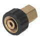 thumbnail image 4 of Brass Pressure Washer Adapter G1/4 to M22 x1.5mm Universal Hose Connector 5000PSI Fitting, 4 of 5