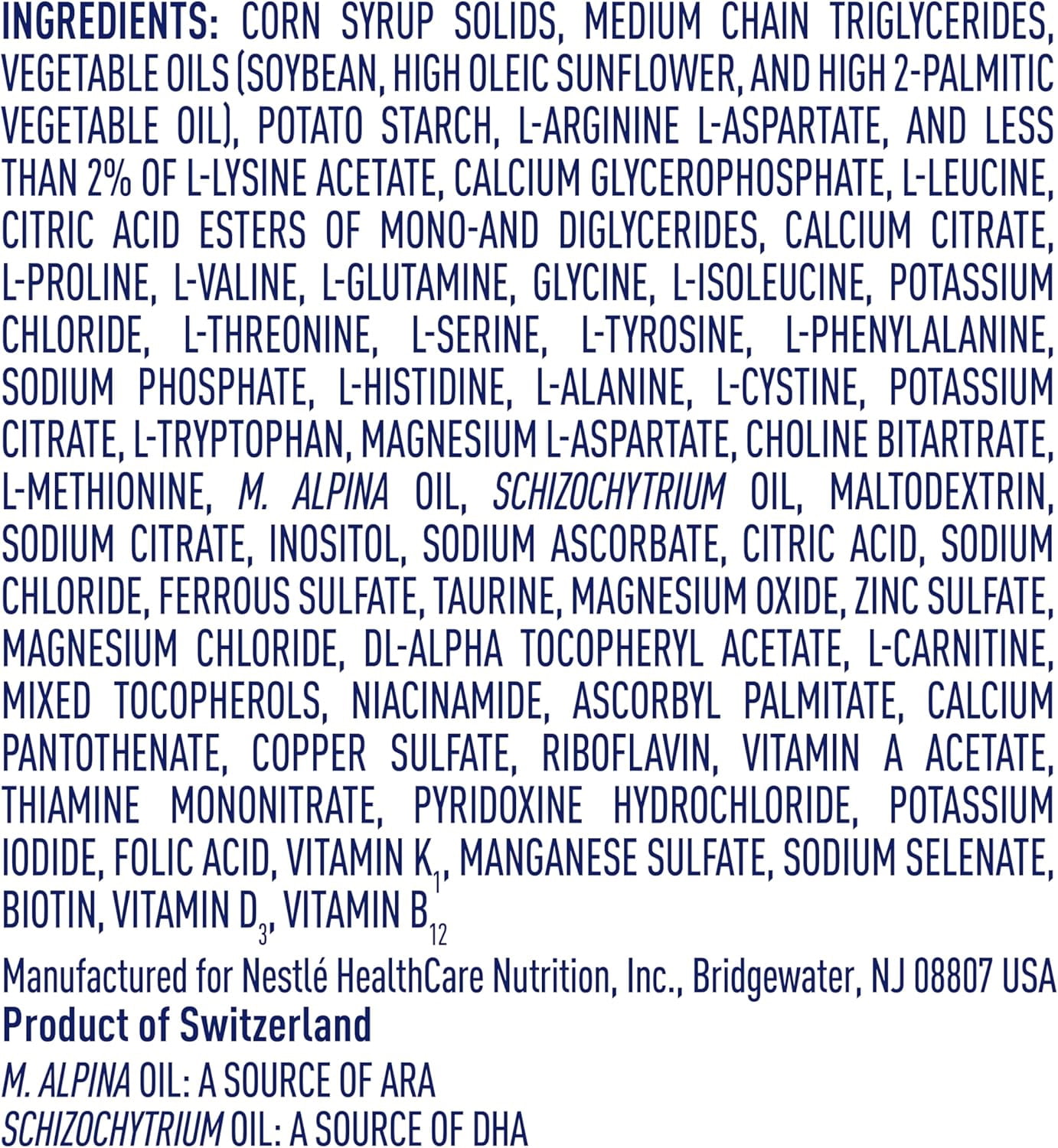 Nestle Alfamino Hypoallergenic Amino Acid Based Infant Formula, Unflavored, 14.1 oz.