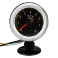 thumbnail image 2 of Medidor de tacómetro universal de 2" y 52 mm, 12 V, LED amarillo, 0 a 8000 RPM, medidor de RPM automático para motores de 4, 6 y 8 cilindros, 2 of 6