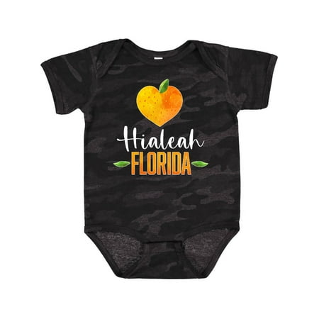 

Inktastic Hialeah Florida Orange in Heart Gift Baby Boy or Baby Girl Bodysuit
