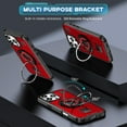 thumbnail image 1 of "Texture en Fibre Support Rotatif 360° Antichoc Protecteur pour Votre Appareil!" Rouge, 1 of 4