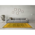 thumbnail image 3 of Ahgly Company Machine Washable Indoor Rectangle Persian Yellow Traditional Area Rugs, 5' x 8', 3 of 4