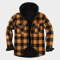 thumbnail image 2 of eileial Flannel Shirts for Men Big and Tall Plaid Outerwear Fall Button Down Shirt Jacket Classic Fit Long Sleeve Casual Jacket,Yellow L, 2 of 6