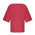 thumbnail image 4 of EnJoCho Girls Plain T-Shirt Spring Summer Short Sleeve Oversize Top Tween Trendy Athletic Tee Shirts Blouse Casual Outfits Clothes, 4 of 4