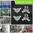 thumbnail image 5 of 4Pc 2020 Series 3 Way End Corner Bracket Connector for European Standard 6mm T Slot 20 x 20mm Alumin, 5 of 5