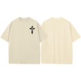 thumbnail image 6 of adaychics Christian Mens T Shirts Cross Print Short Sleeve Crew Neck Tees Summer Oversized Cotton Tops for Daily, 6 of 9