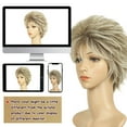 thumbnail image 6 of BECUS Pixie Cut Wigs for Women,Short Mullet Wig,Platinum Blonde Wigs for Girl Daily, 6 of 7