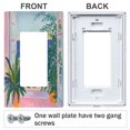 thumbnail image 3 of Yayeee Rocker Switch Wall Plate 1-Gang 4.6"x2.9" Home Decorative Outlet Cover, Boat Seaside, 3 of 6