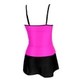 thumbnail image 5 of Swimsuits for Women Tankini Swimsuits Fashion Tankini Swimsuit Strappy Bikini Top With Skirted Bottom Swimsuit Cover Up Beachwear Two Piece Outfit, 5 of 5