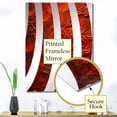 thumbnail image 3 of Designart "Fusion Vector of Volcanic Red II" Tachisme Oversized Wall Mirror - Modern Abstract Hallway Decorative Wall Mirrors - Multiple Color Options, 3 of 6