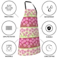 thumbnail image 5 of Kdxio Flowers Apron with Pockets Adjustable Kitchen Aprons for Men Women Waterproof Aprons for Cooking,Drawing,Crafting, Baking Household Cleaning, 5 of 8