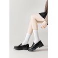 thumbnail image 2 of LAKIDAY Womens Crew Socks Thin Cotton Long Socks Arch Support Casual Workout High Socks 5 Pairs, 2 of 7